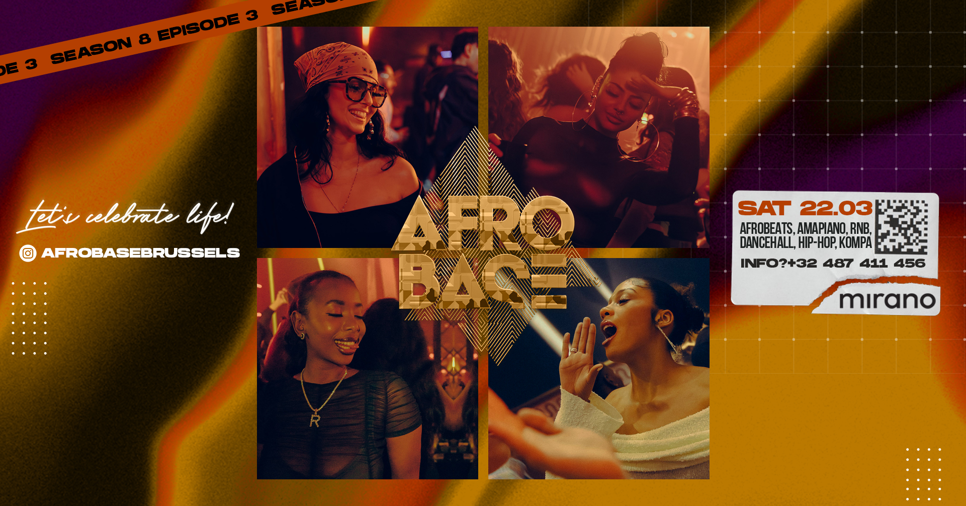 Afrobase • SAT 22.03 • MIRANO Brussels!