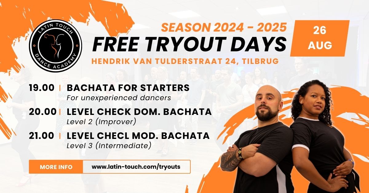 FREE TRYOUT DAYS LATIN TOUCH DANCE ACADEMY