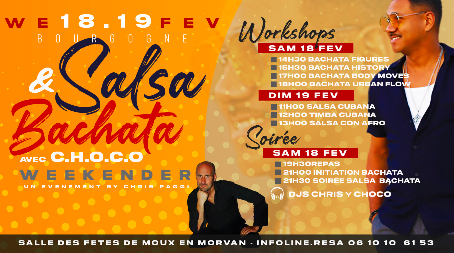 Week End Salsa Bachata en Bourgogne avec Choco