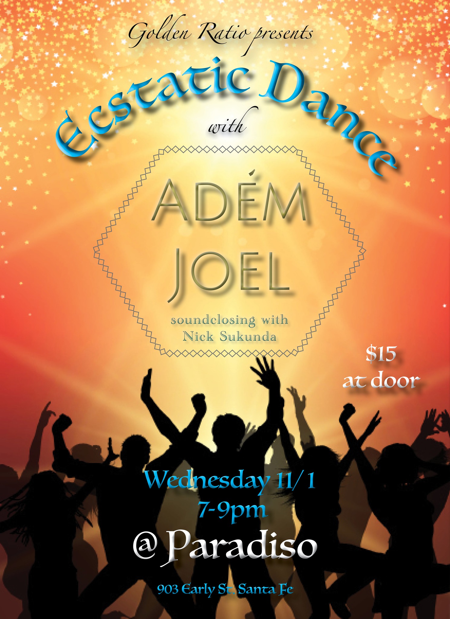 Wednesday Ecstatic Dance with DJ Adem Joel and soundclosing with Nick Sukunda