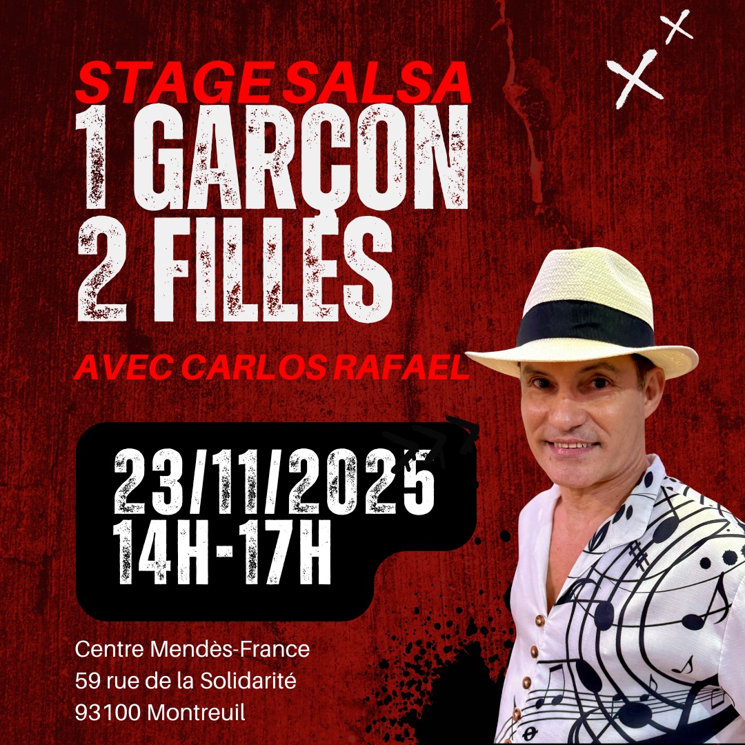 Stage salsa cubaine 1 garçon 2 filles