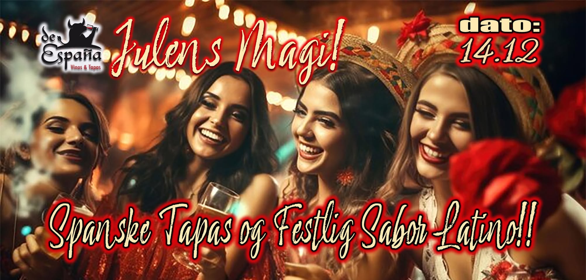 Julens Magi! Spanske Tapas og Festlig Sabor Latino!!
