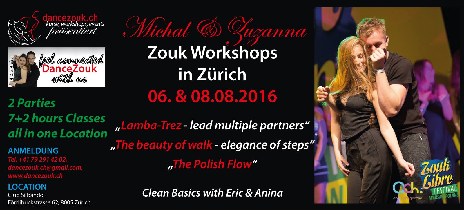 Polish Zouk Weekend in Zurich mit Michal & Zuzanna