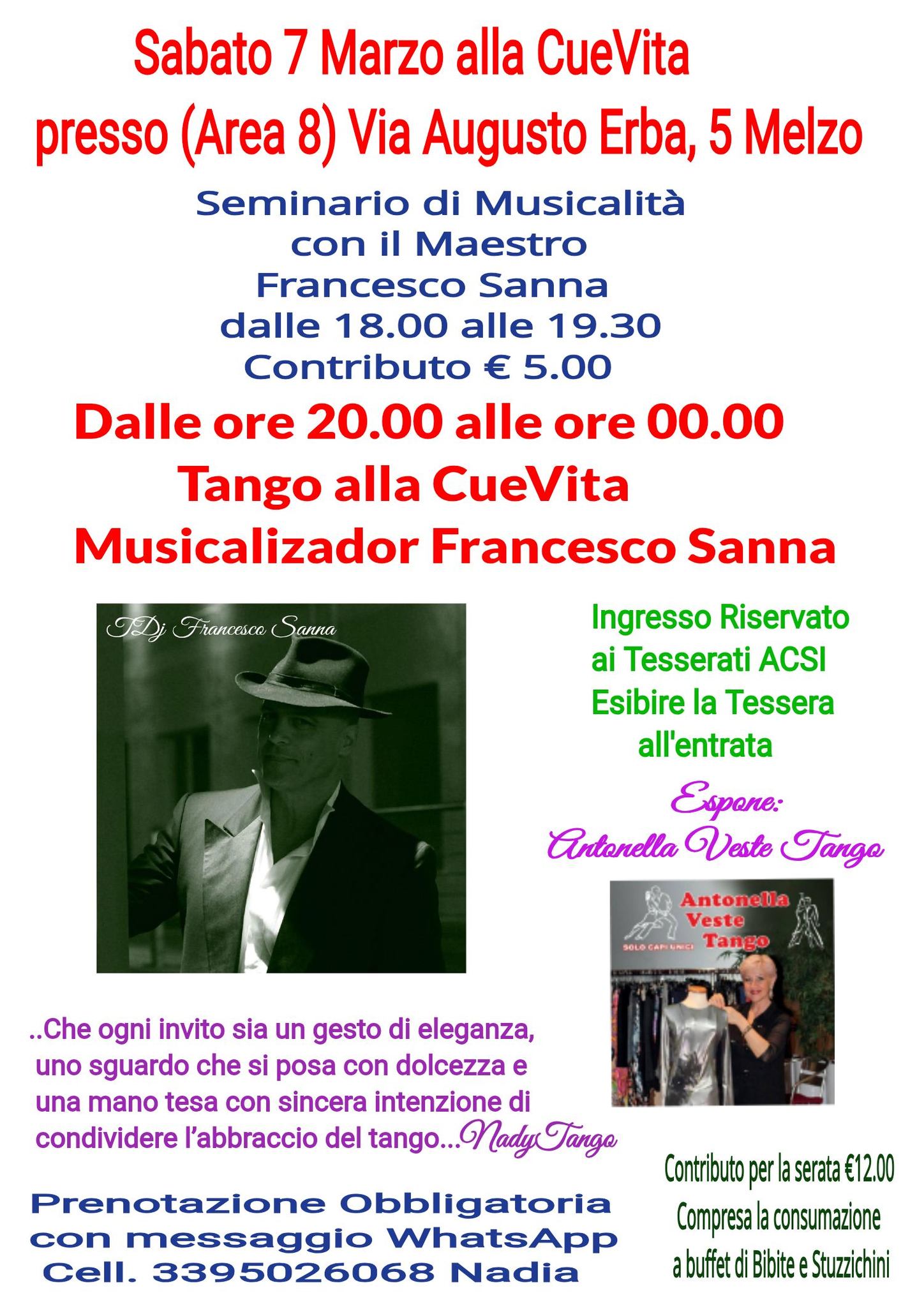 Tango alla CueVita