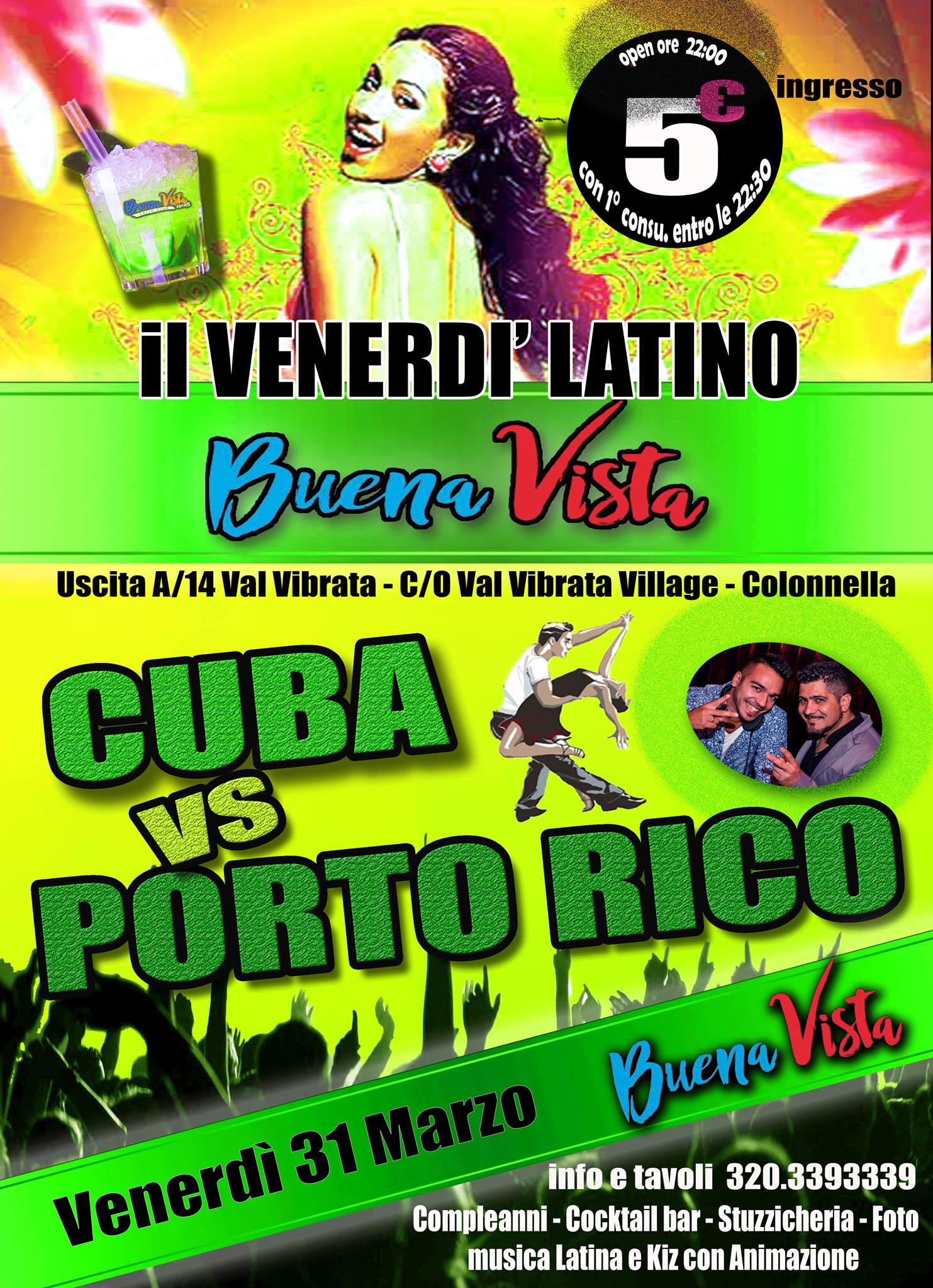Venerdì Latino 31 Marzo al Buena Vista