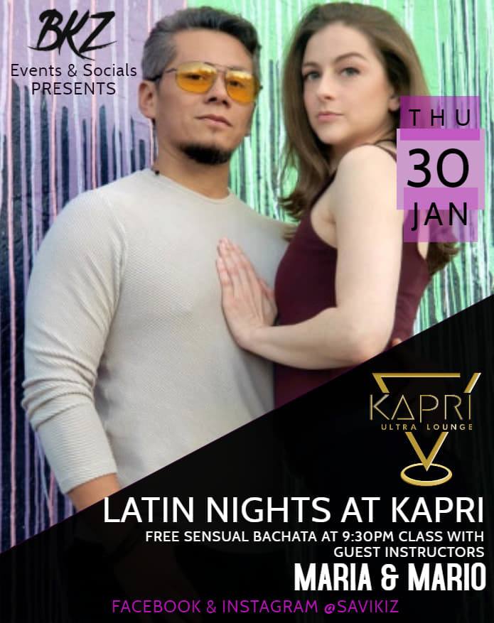 Free Sensual Bachata Class at Kaprí