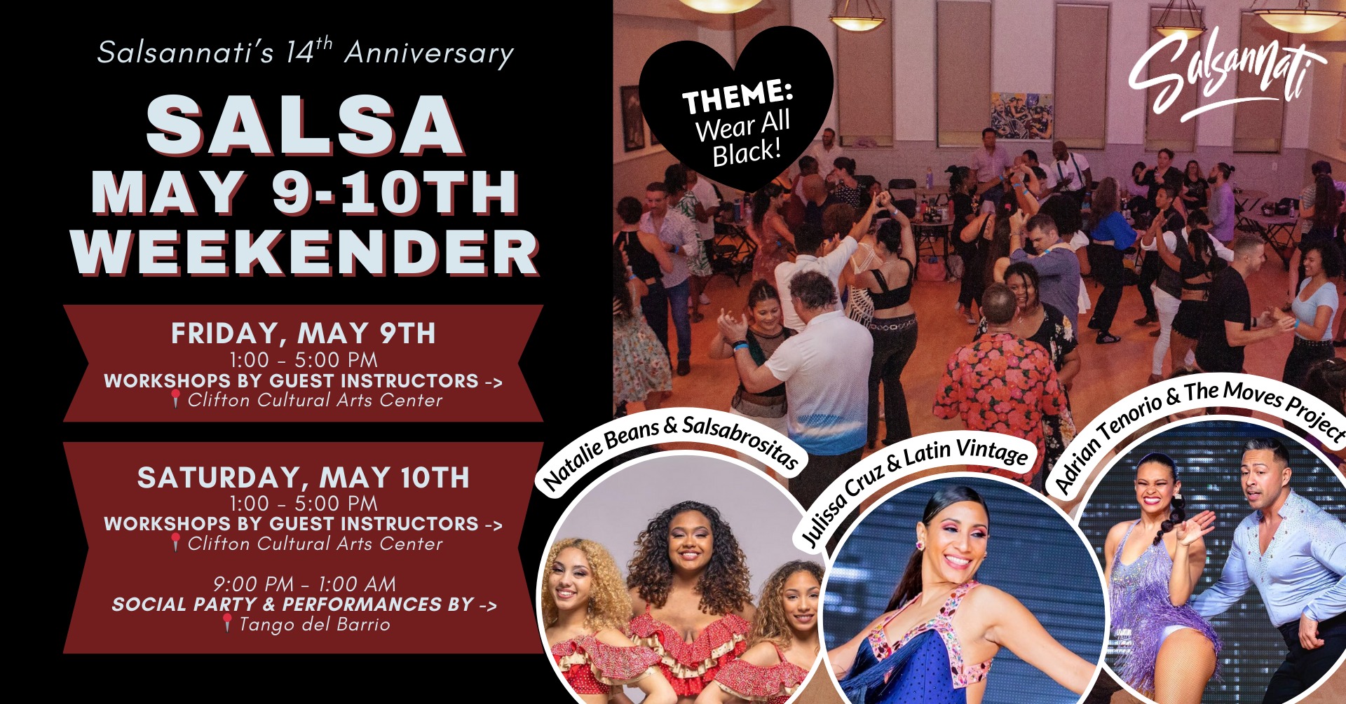 Salsannati Weekender May 9-11th! Guest Artists, Workshops, Performances...