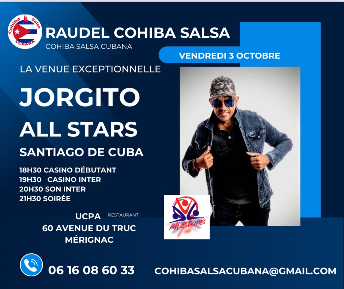 Soirée cubaine exceptionnelle avec Jorgito et Raudel à l’UCPA