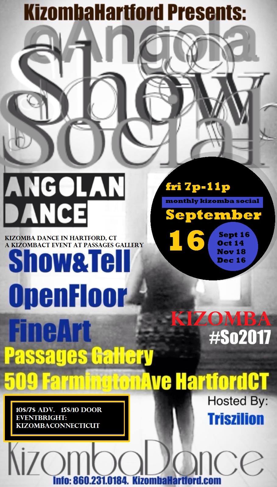 September!! OAngola Kizomba Dance ShowSocial 9.16.16 Passages Gallery