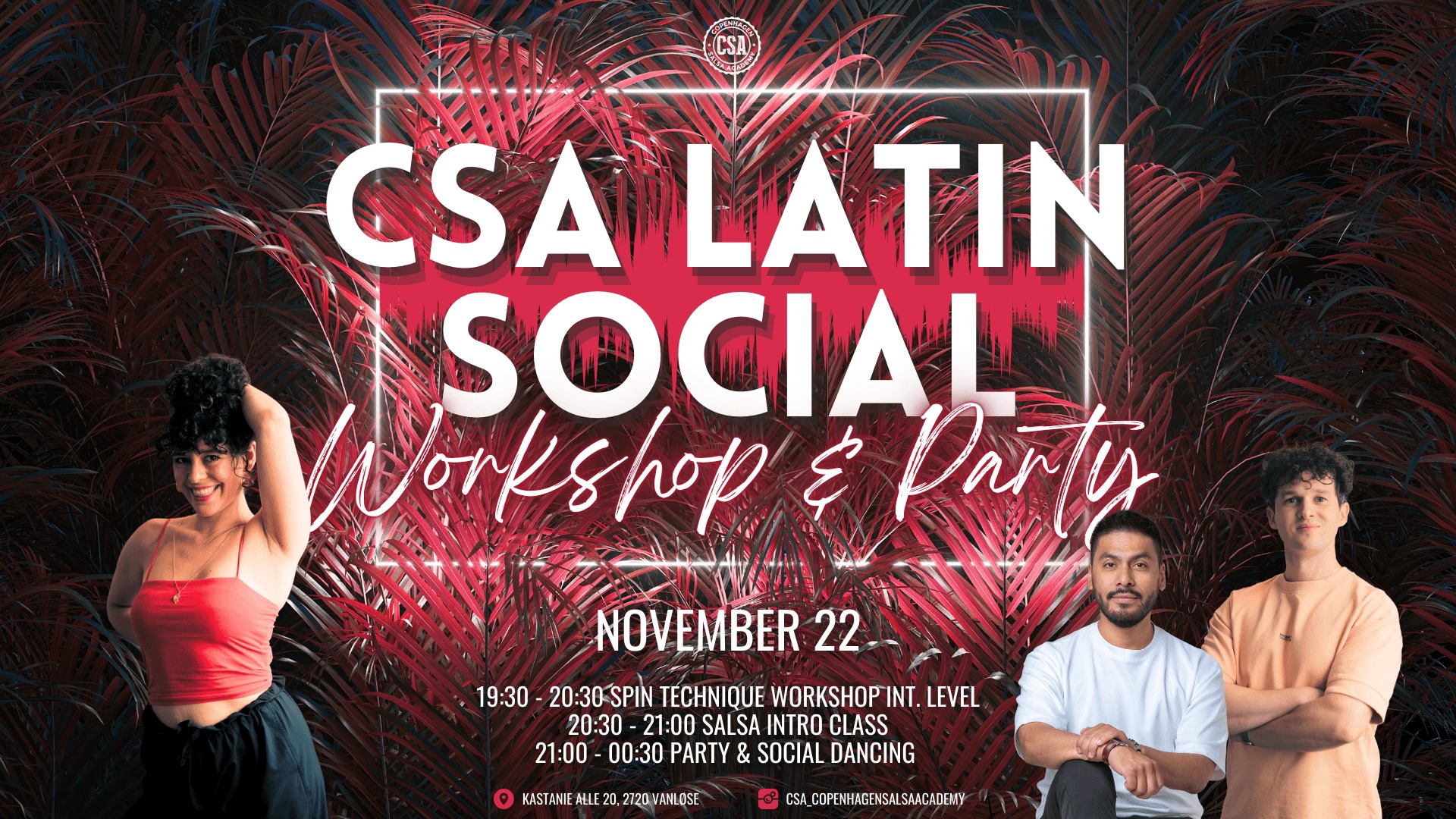 β« CSA Latin Social: Spin Technique Workshop & Salsa Intro + Party β«
