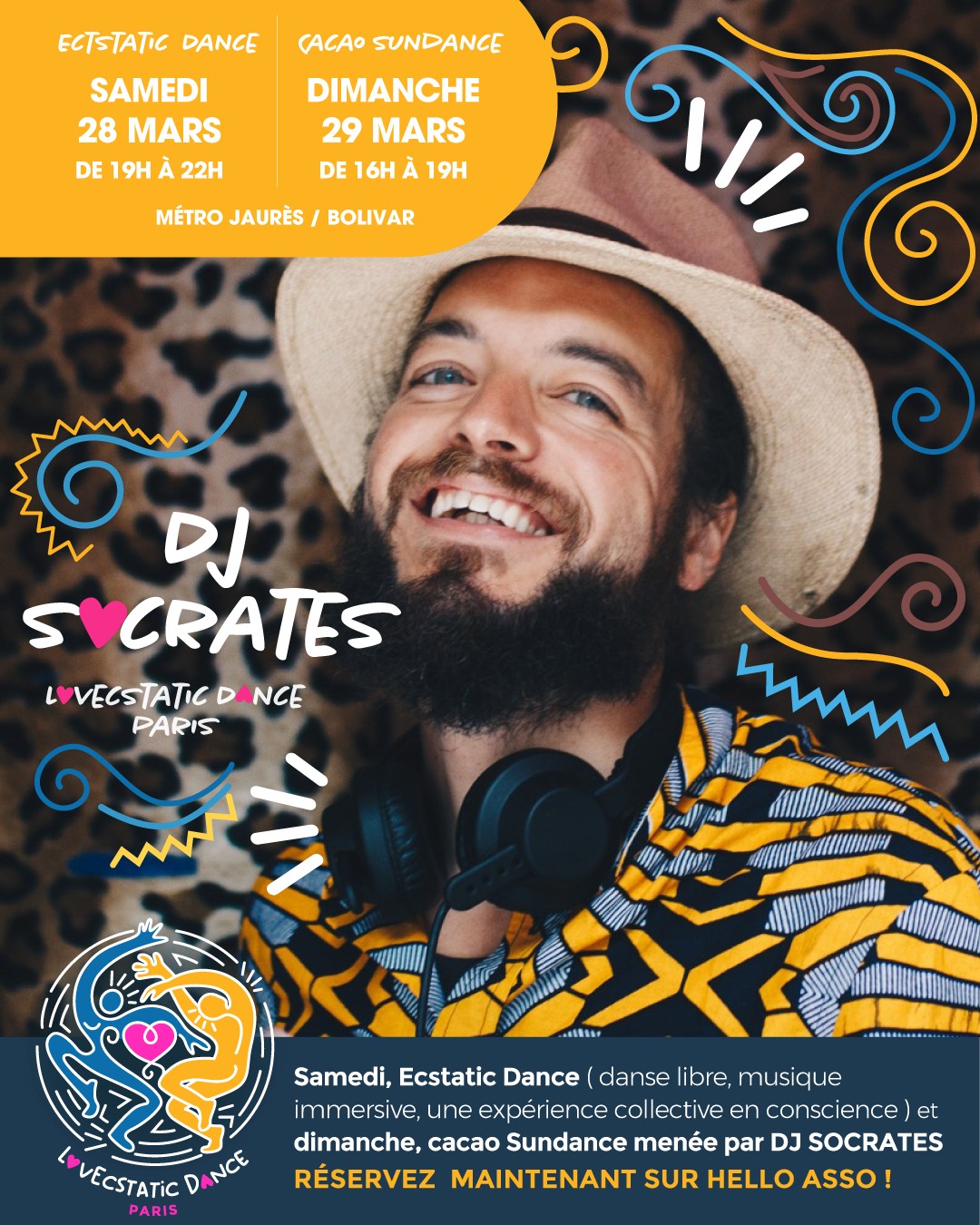 Ecstatic Dance Paris Danse Libre & Conscious Dance avec DJ Socrates