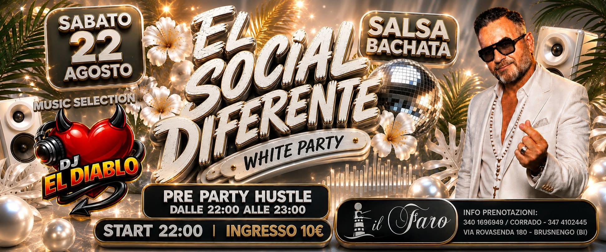 🤍 EL SOCIAL DIFERENTE WHITE PARTY 🤍