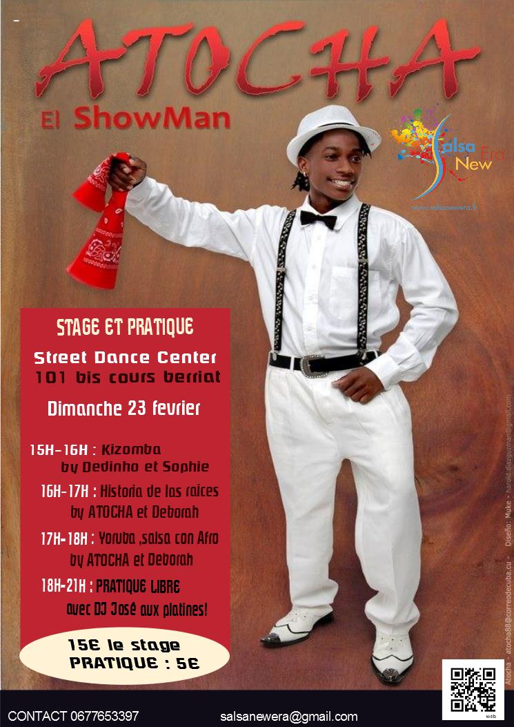 STAGE et PRATIQUE DIMANCHE 23 FÉVRIER au STREET DANCE CENTER
