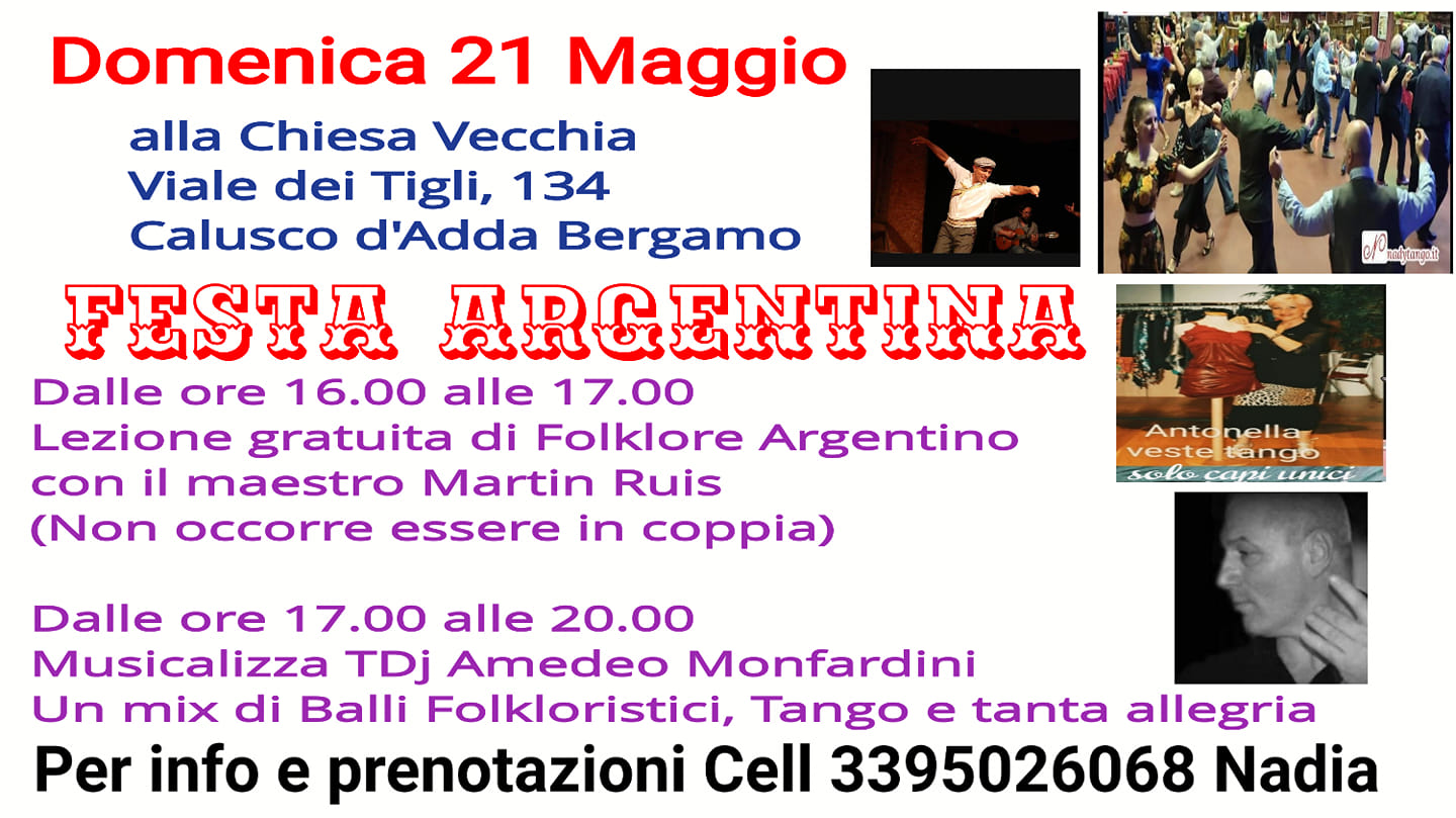 Festa Argentina Folklore e Tango