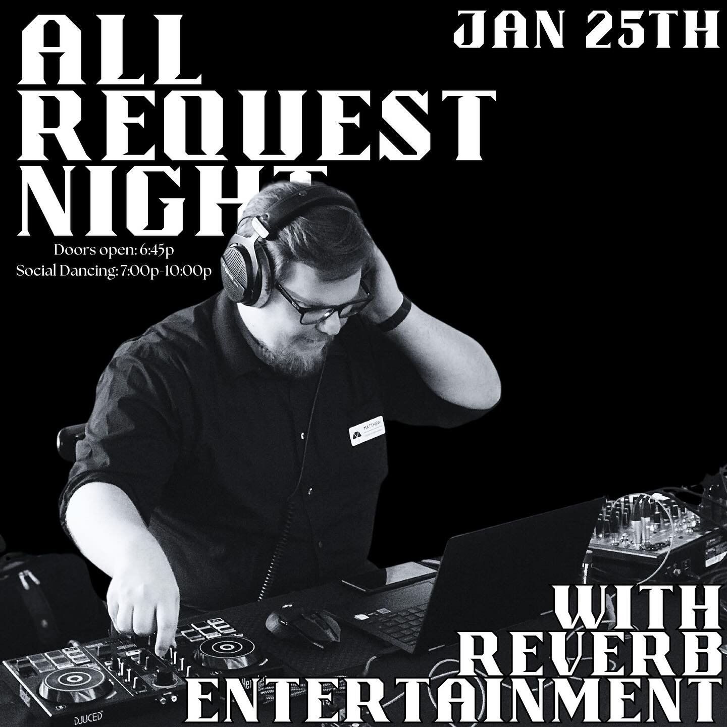 Request a Dance Song Night with Matthew w Reverb Entertainment