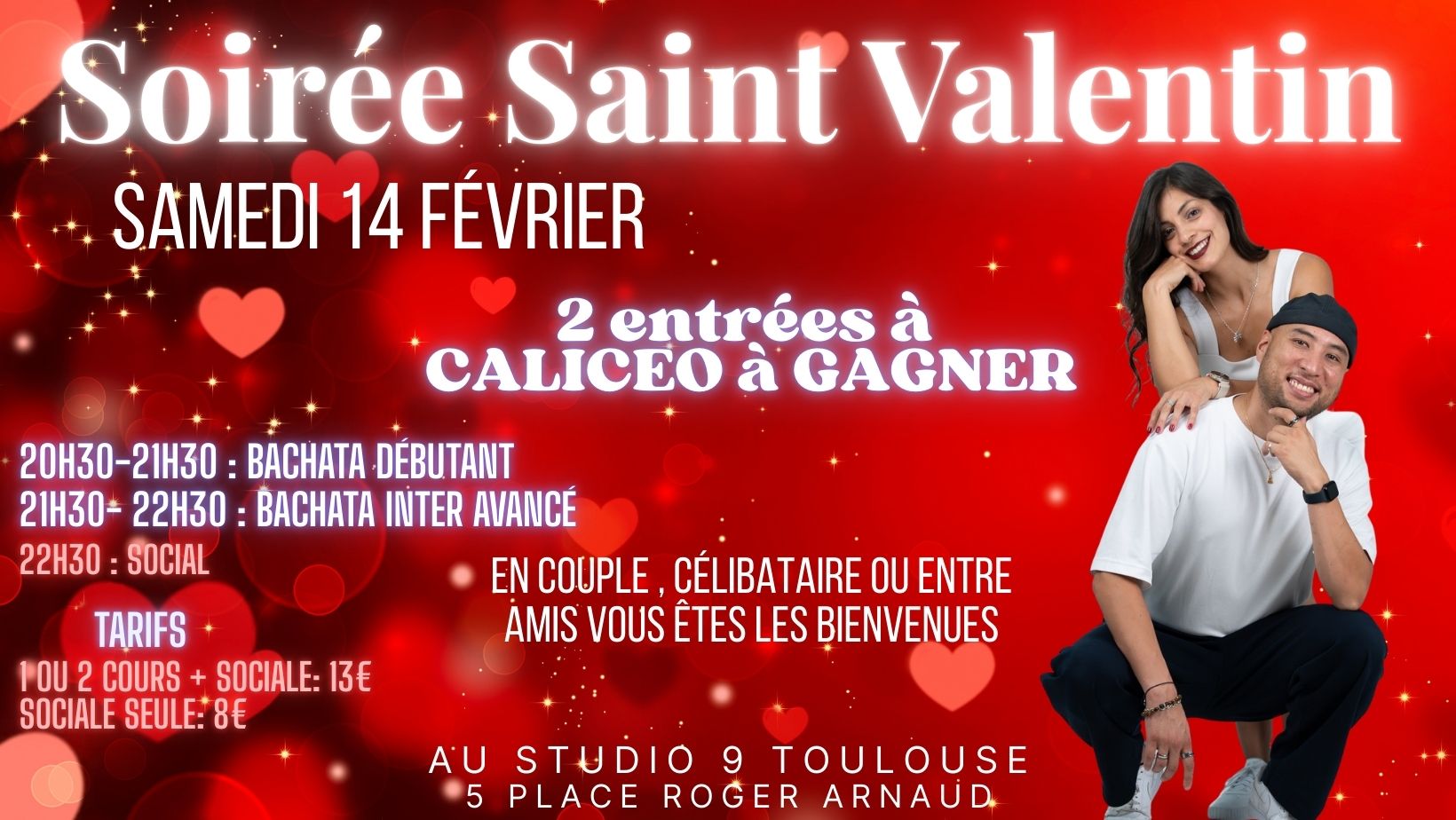 SOIRÉE SPÉCIALE SAINT-VALENTIN 14 Février