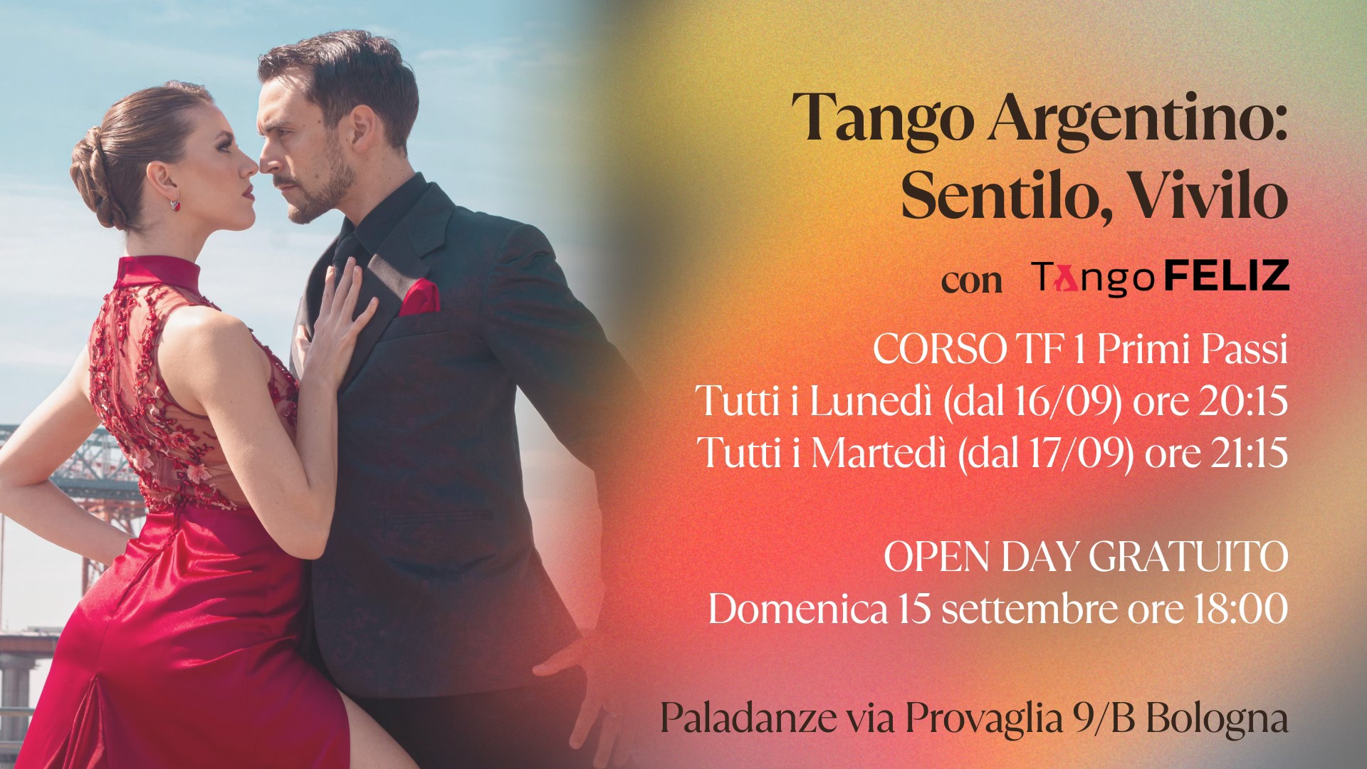 Corso di Tango Argentino Bologna Primi Passi - Tango Feliz