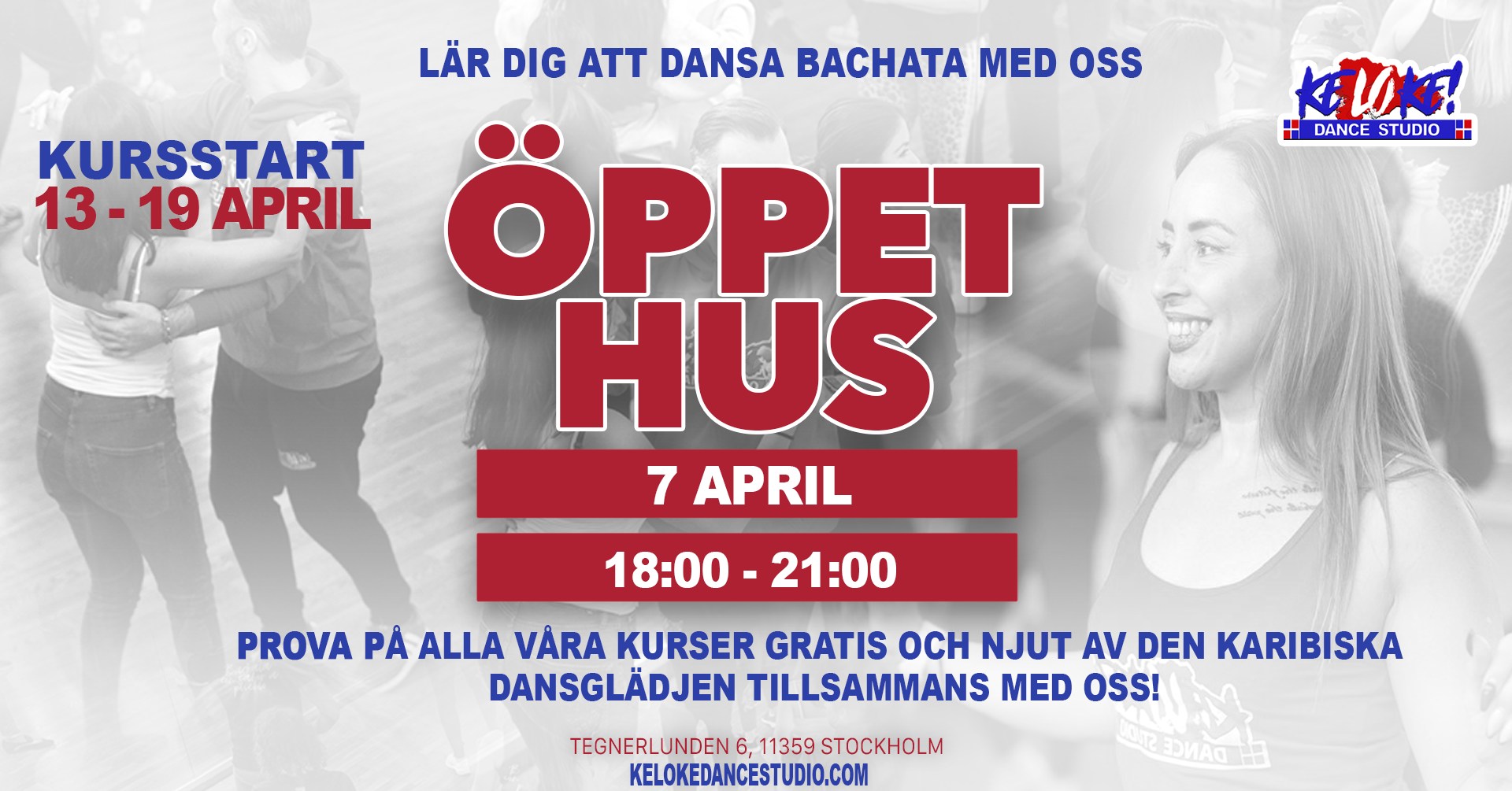 Öppet Hus Prova Bachata & Salsa Gratis Keloke Dance Studio