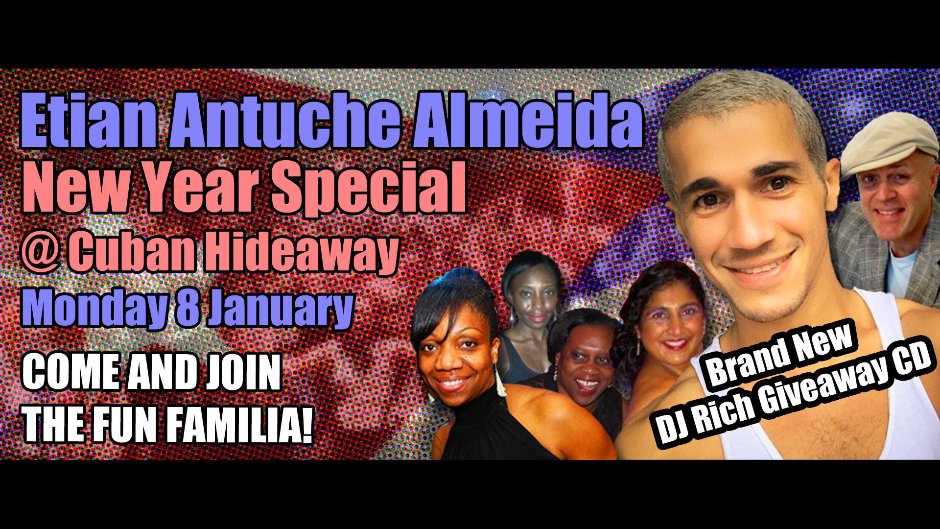 Free DJ Rich Cuban CD at Cuban Hideaway with Etian 8-1-18