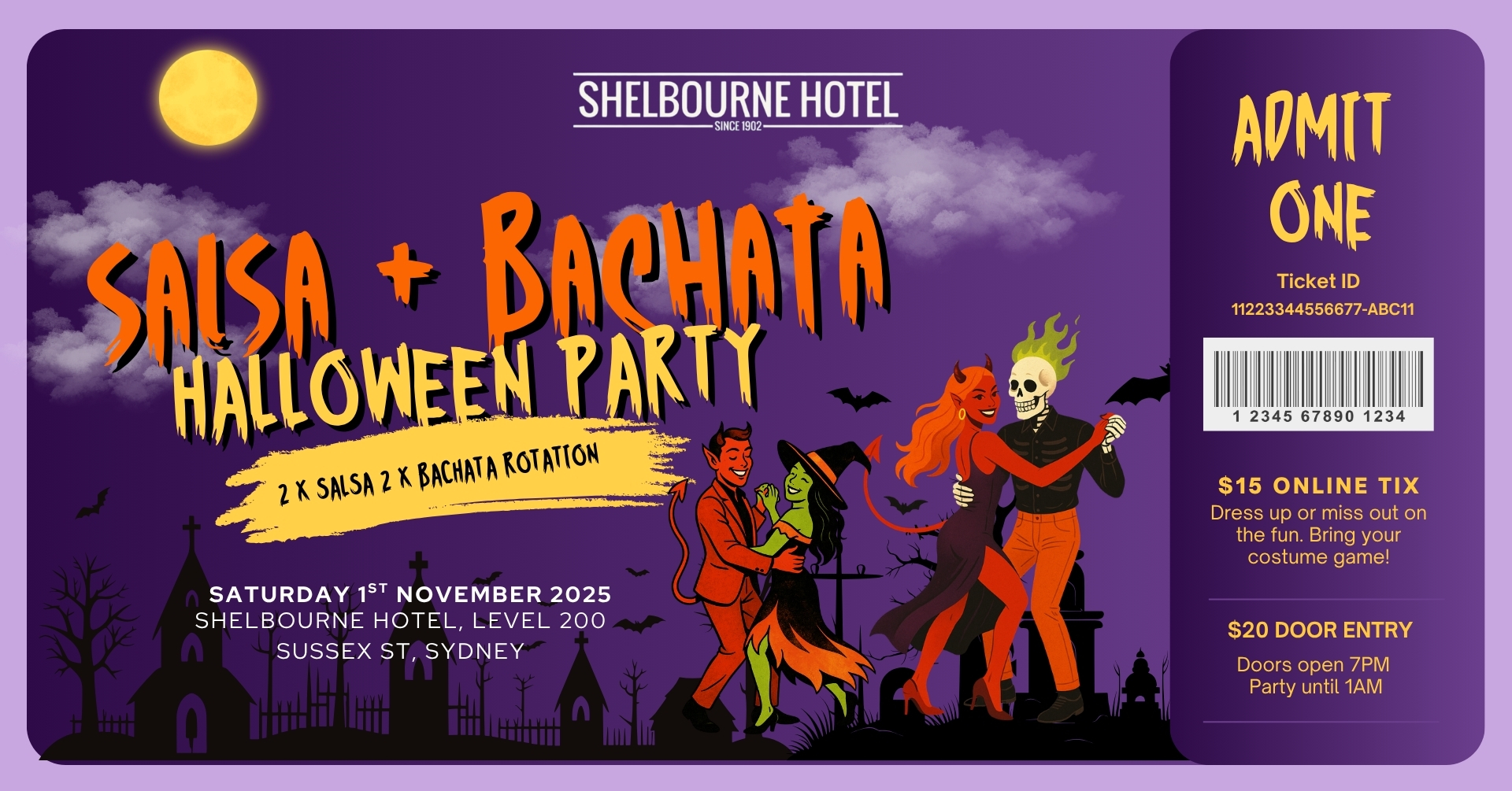 π Shelbourne Halloween Salsa & Bachata Party