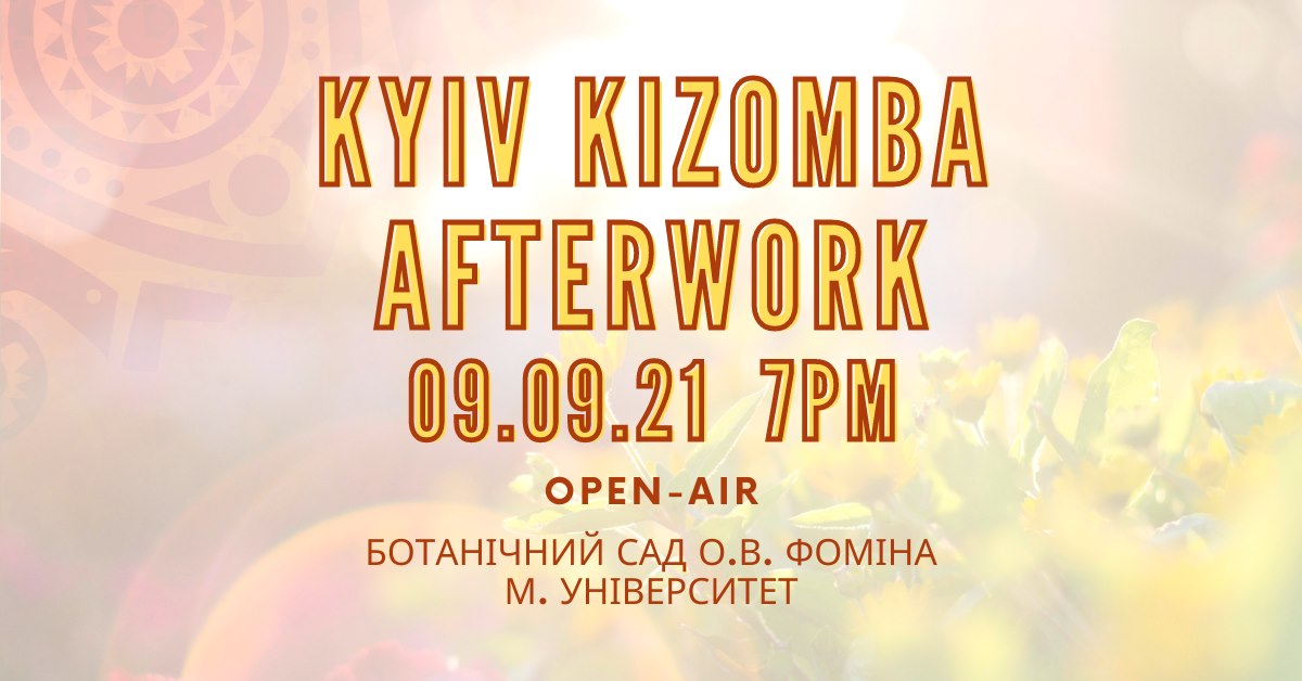 Kyiv Kizomba Afterwork (open-air)