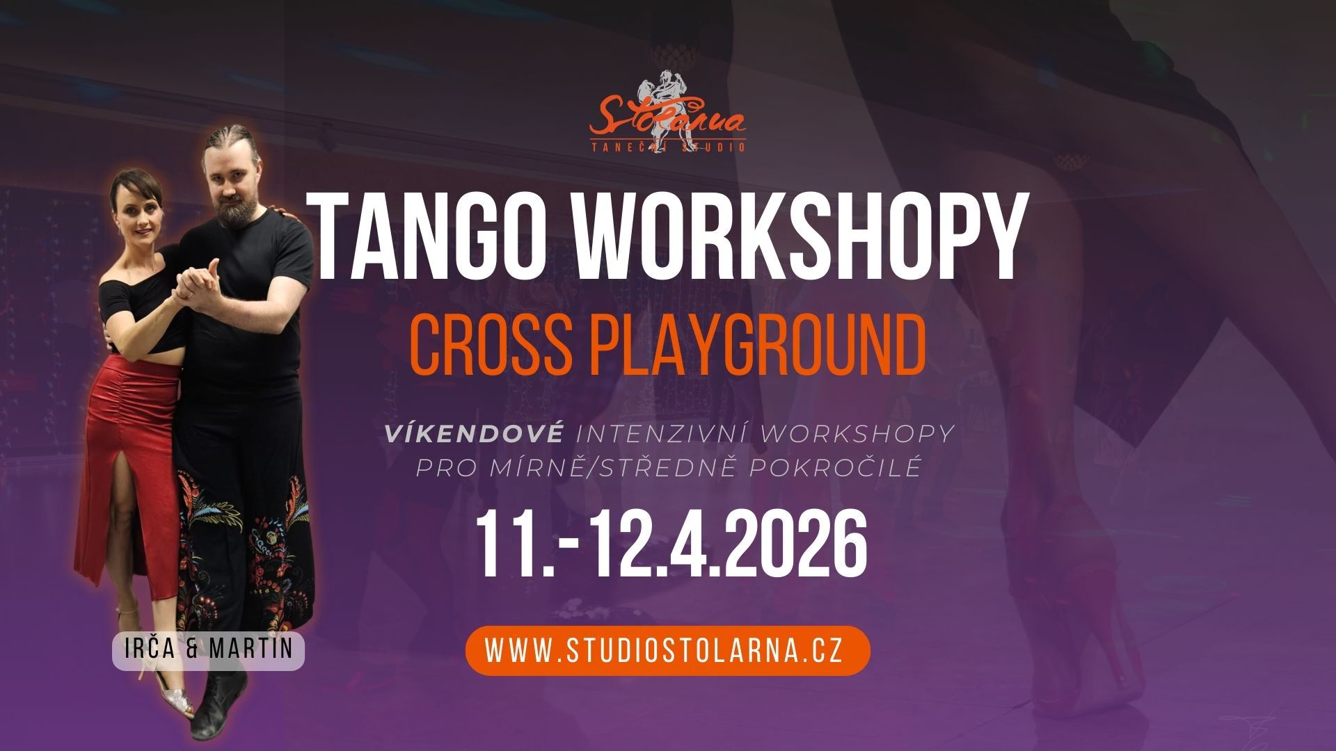 TANGO pro mírně pokročilé - VÍKENDOVÉ WORKSHOPY