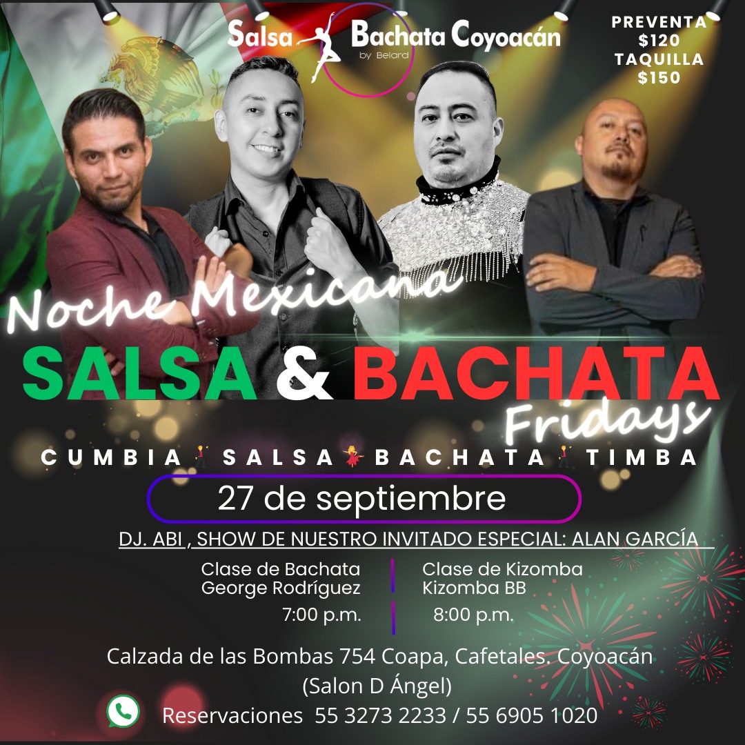 Noche Mexicana Salsa y Bachata Fridays