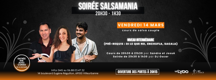 Soirée Salsamania au Lydo