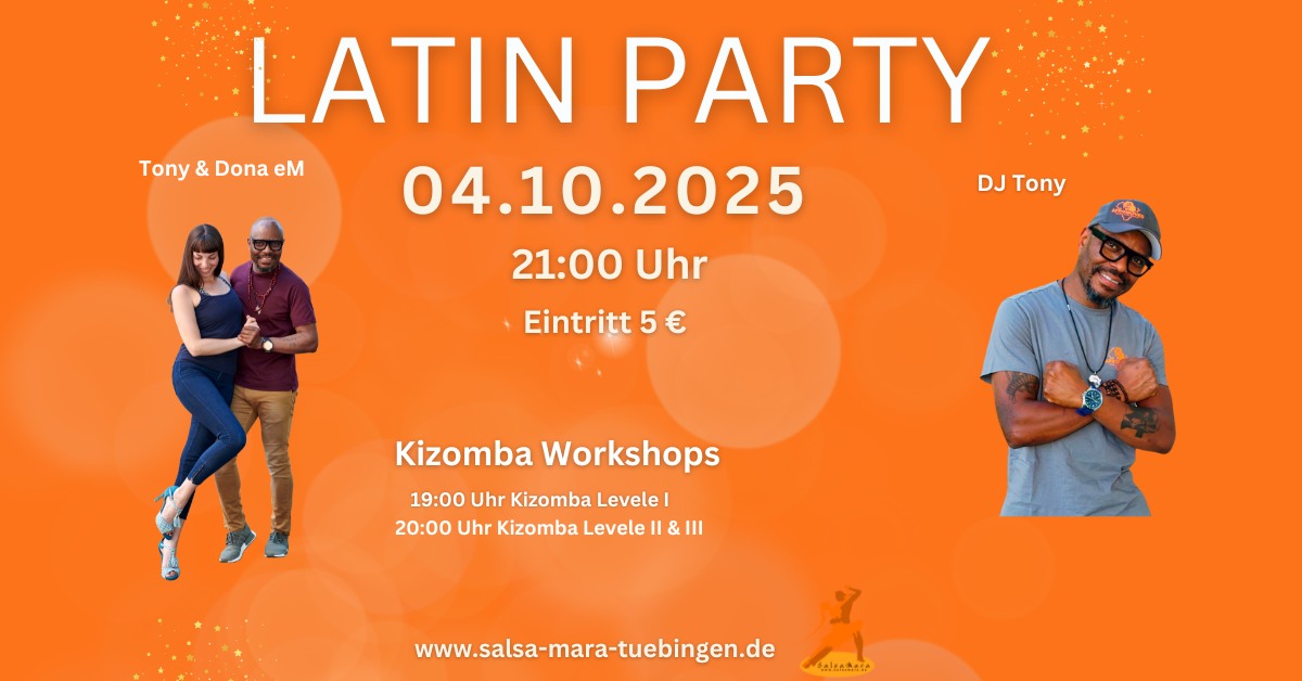 Latin Party mit DJ Tony Gomes