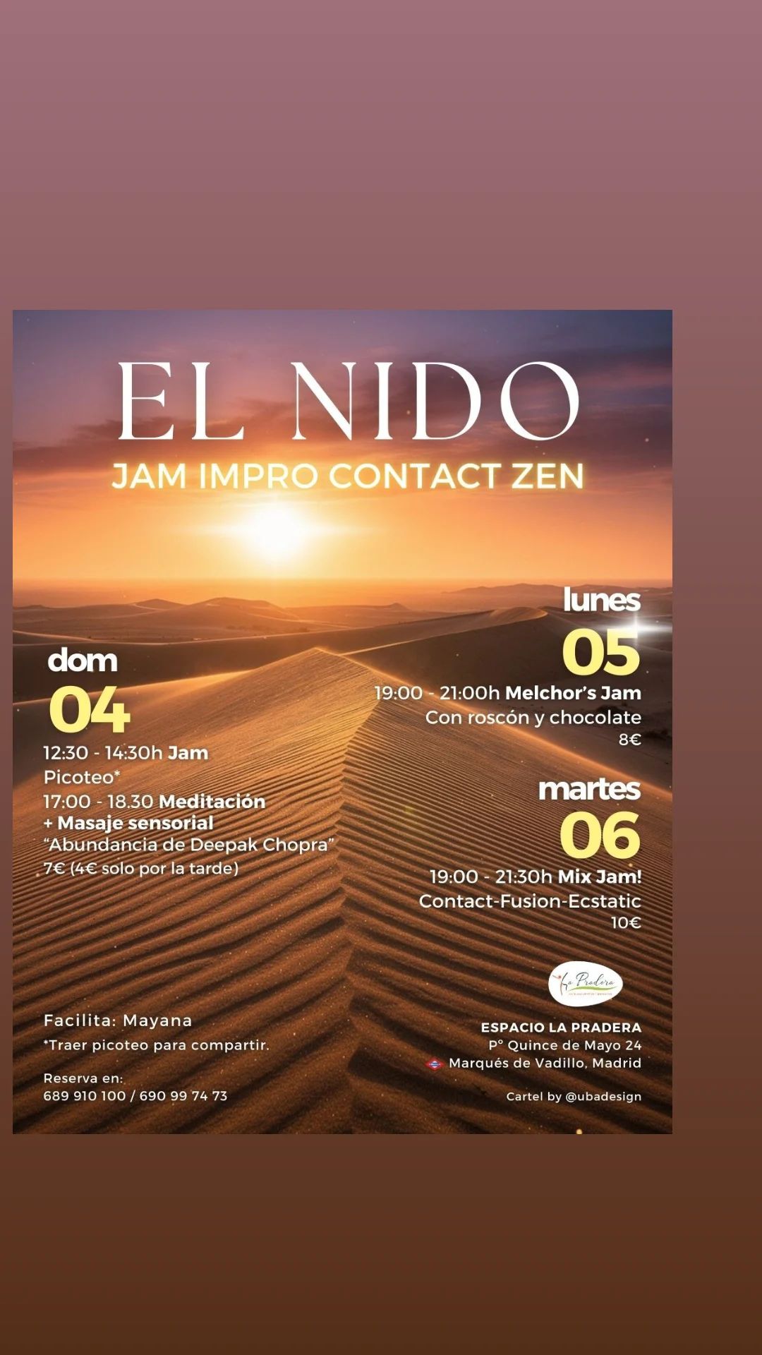 Jam impro contact zen 2026