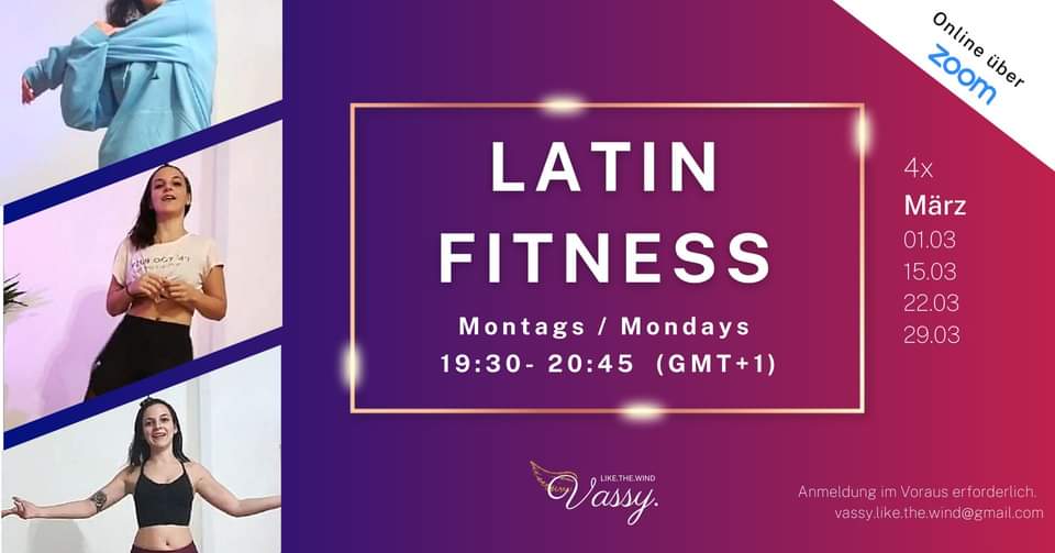 Online Latin Fitness (jeden Montag)