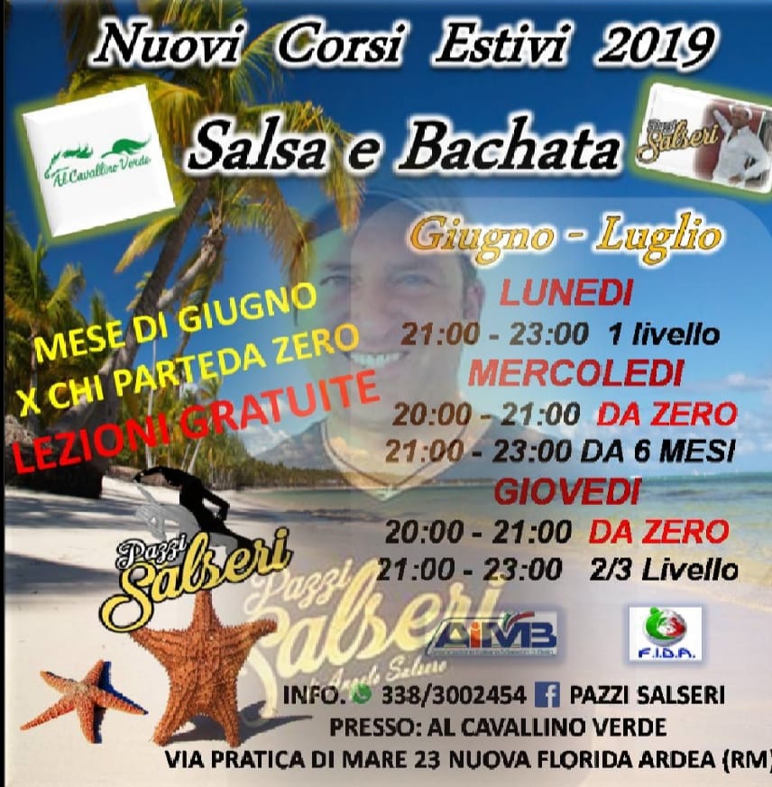 Nuovi Corsi Estivi Salsa E Bachata Nuova Florida ARDEA