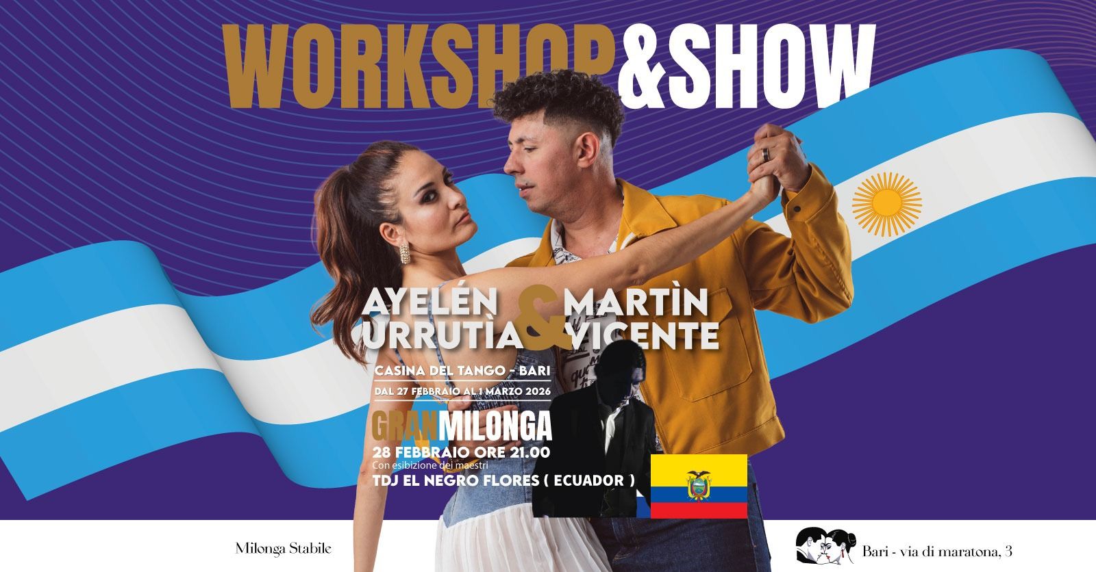 Seminario intensivo con i maestri Martín Vicente e Ayelén Urrutia