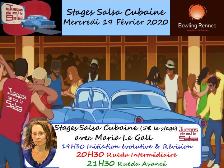 Juegos : Stages Salsa Cubaine-Rueda avec Maria