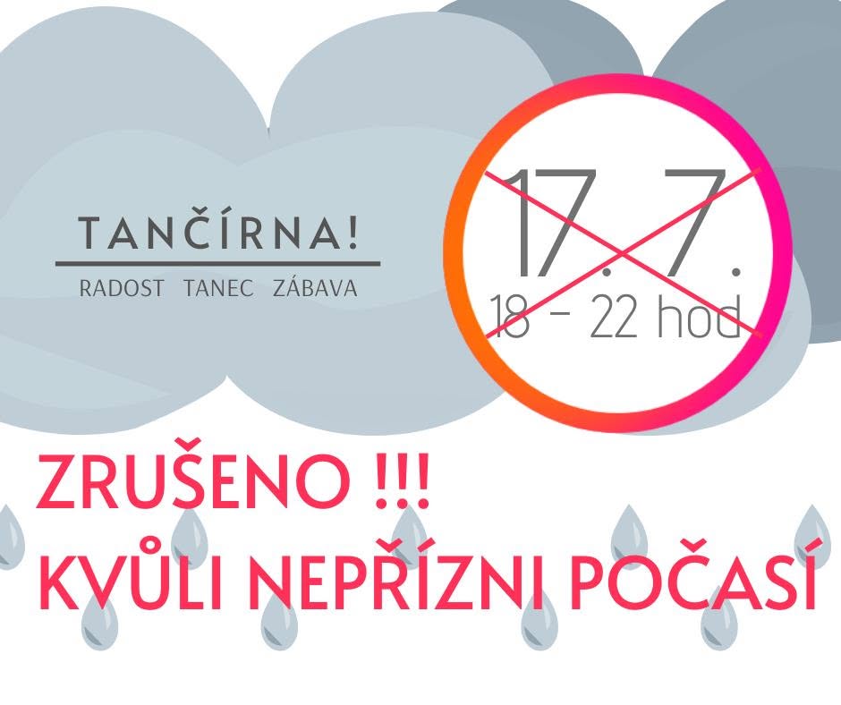 Tančírna v Horním parku ZRUŠENO