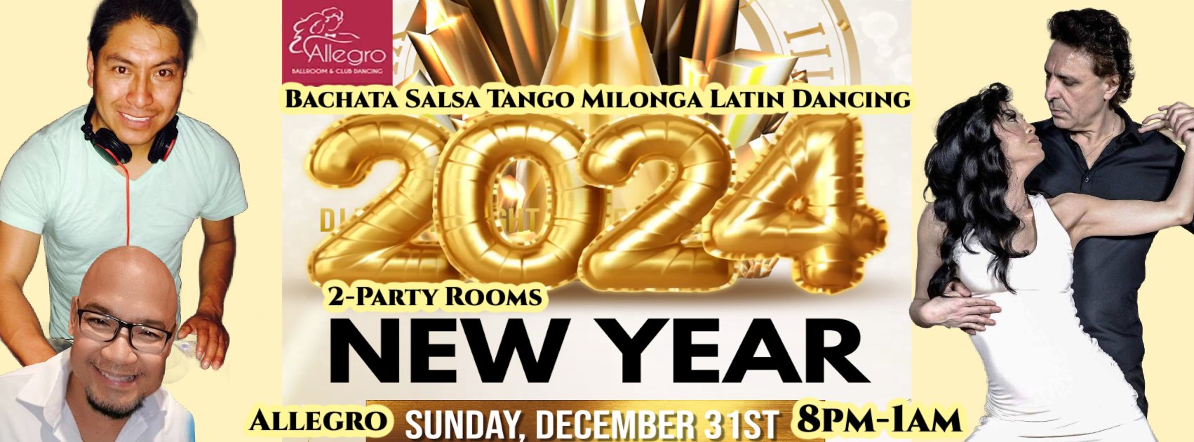 NYE Tango Bachata Salsa Party in the East Bay
