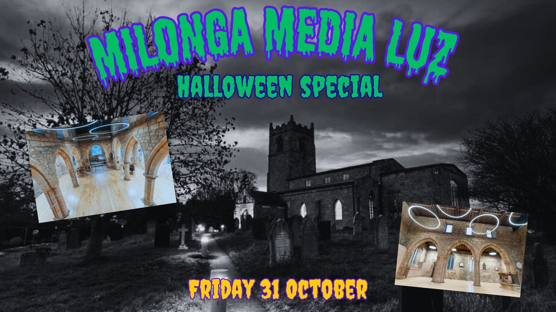 Milonga Media Luz Halloween special pop up milonga