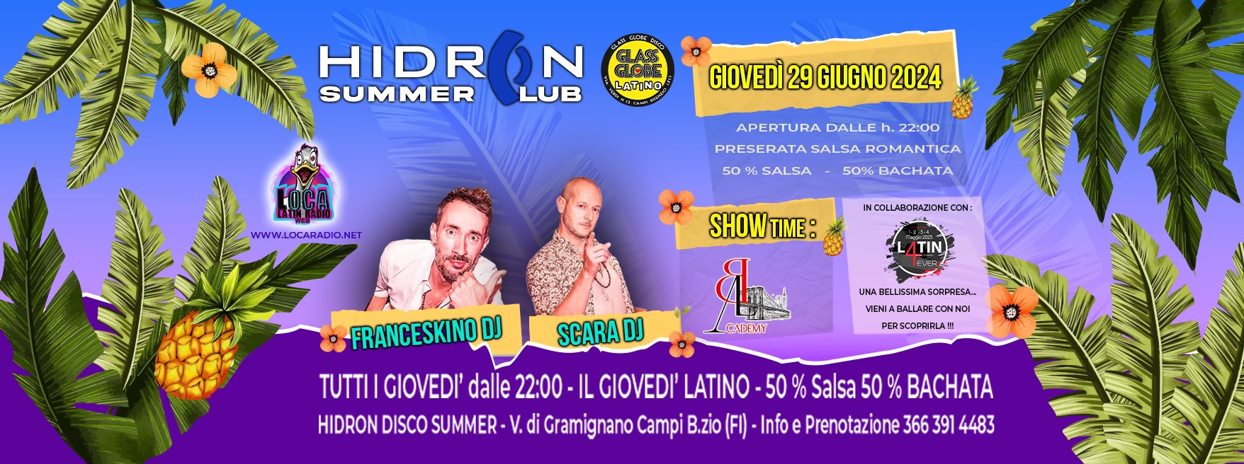 HIDRON LATINO Il Giovedì 2024 - 29 Agosto '24