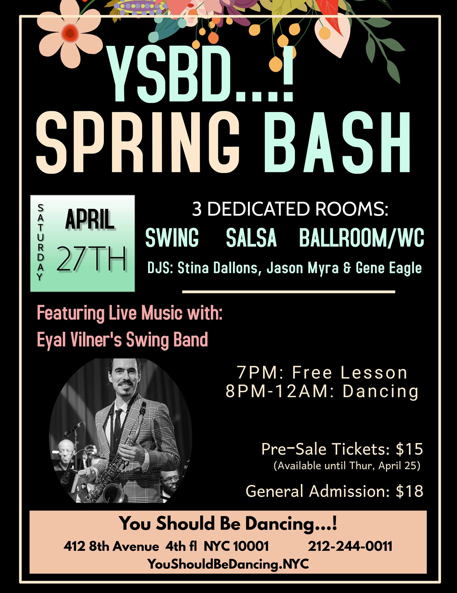 YSBD 2019 Spring Bash with Eyal Vilner's Swing Band