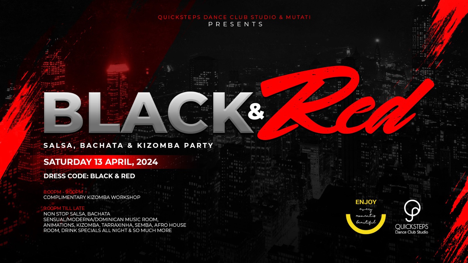 Black & Red Salsa, Bachata & Kizomba Party