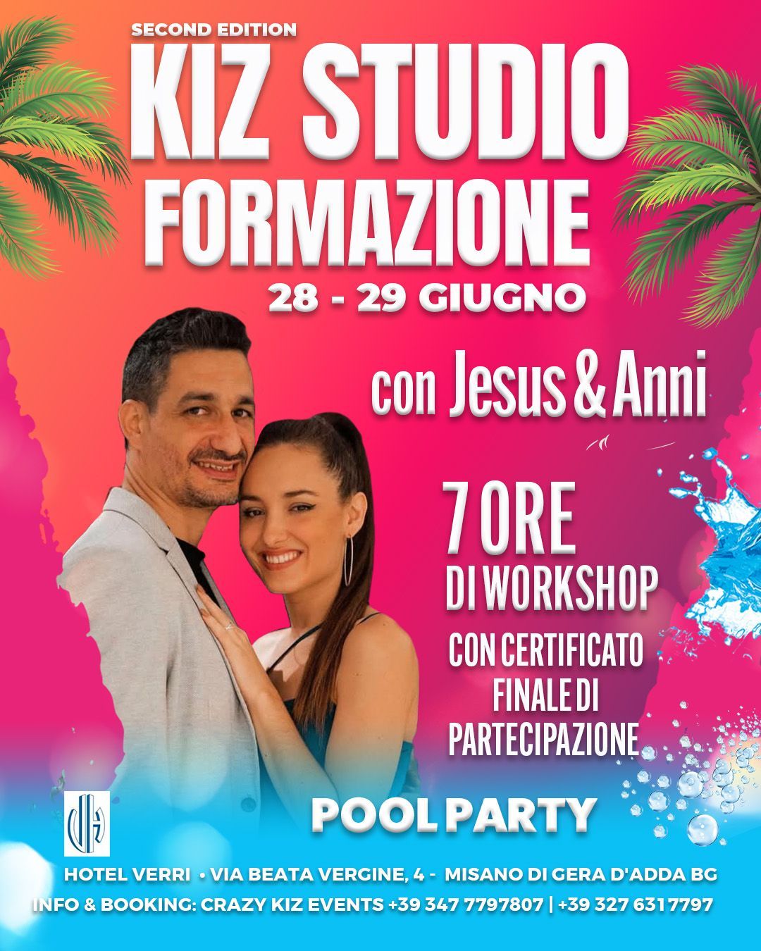 KIZ STUDIO e FORMAZIONE 2 con JESUS & ANNI & HAPPY POOL PARTY
