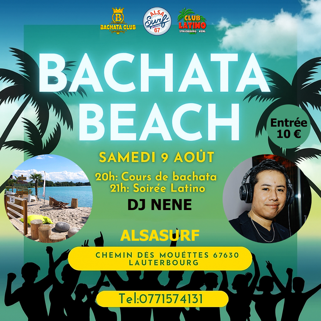 BACHATA BEACH ☀️🏄 LATINO PARTY ALSASURF