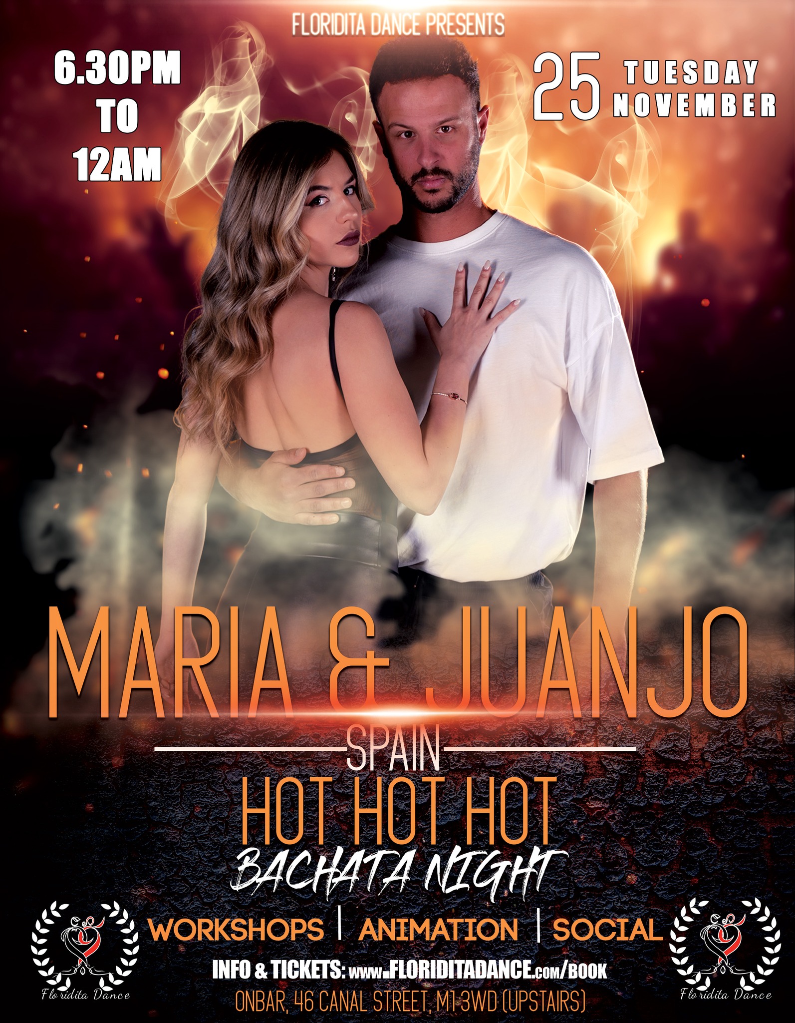 ✯Maria & Juanjo in Manchester ✯ Hot Hot Hot Bachata Night✯