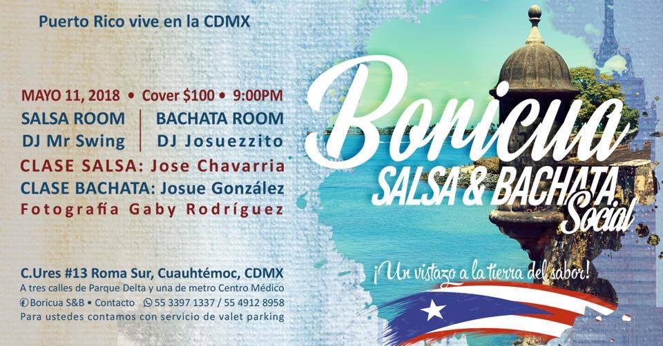 •BORICUA SALSA & BACHATA Social• 11 de MAYO.