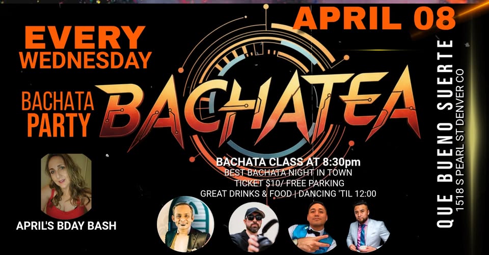 BACHATA PARTY APRIL 08 8:30P-12:00
