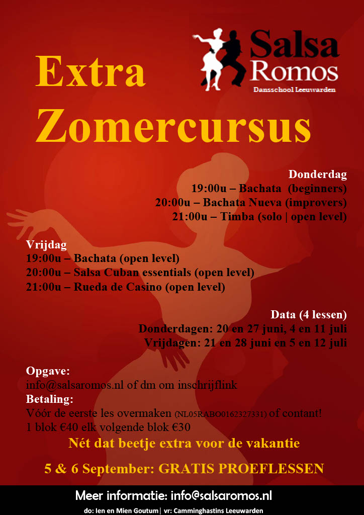 Zomercursus Salsa & Bachata