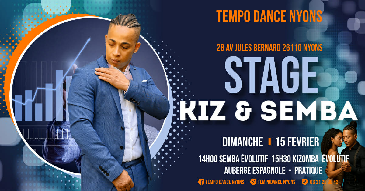 STAGES DE KIZOMBA DIMANCHE 15 03 2026