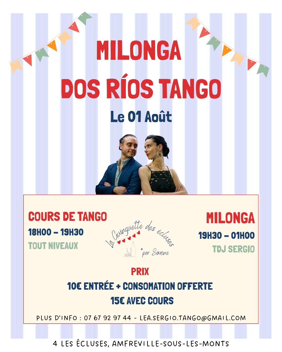Milonga Dos Ríos Tango Guinguette! Version été ☀️