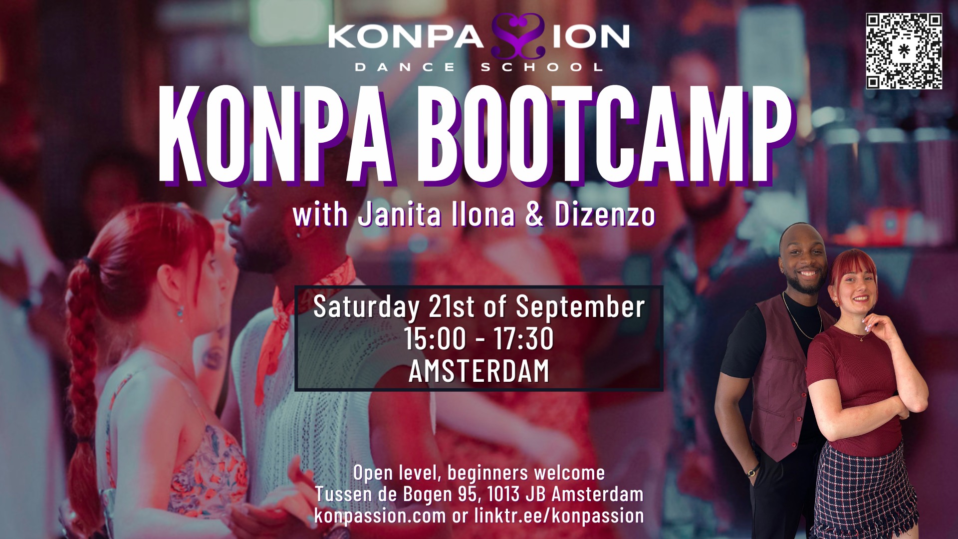 Konpa Bootcamp in Amsterdam with Janita Ilona & Dizenzo