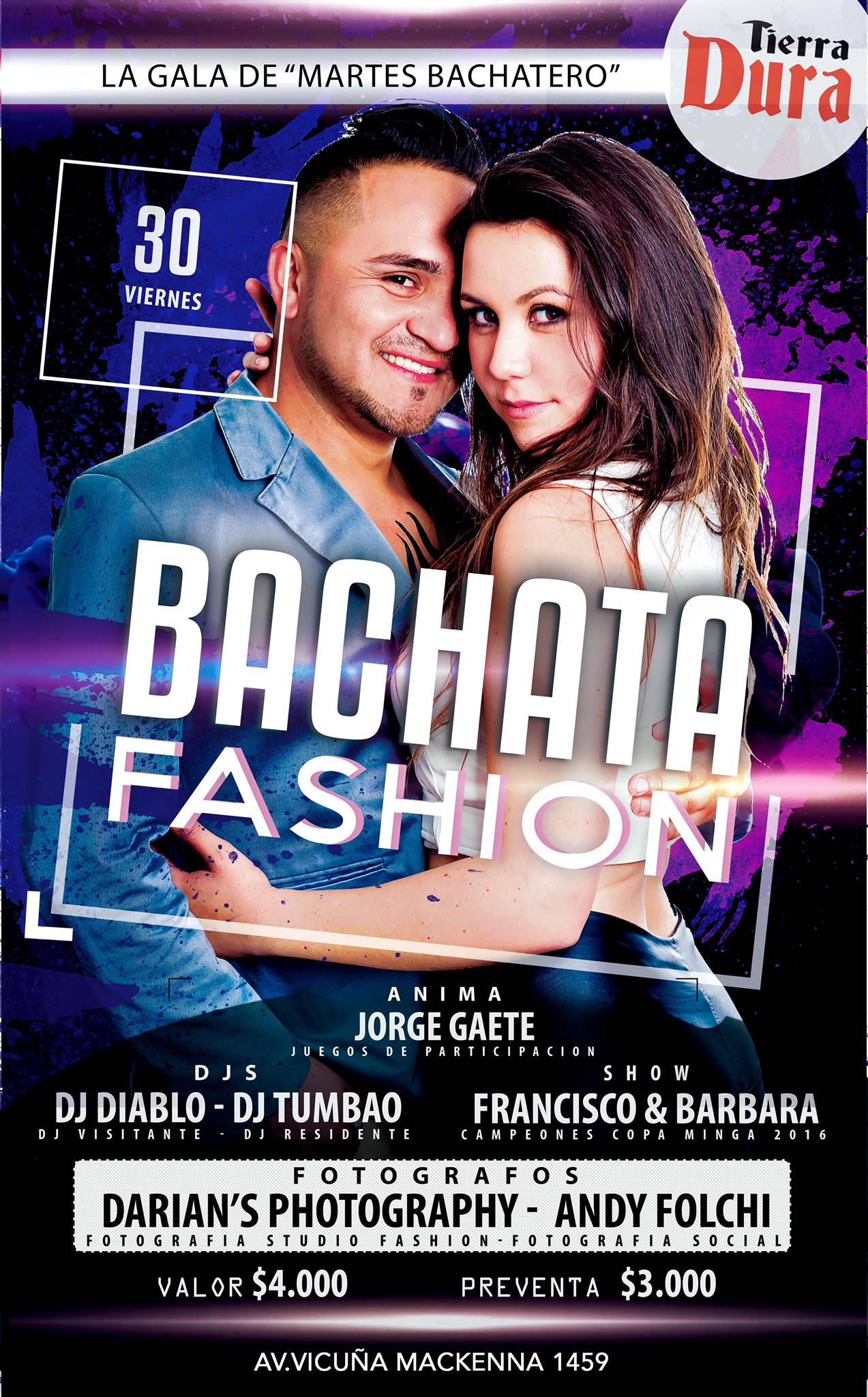 Bachata Fashion viernes 30 sept Tierra Dura